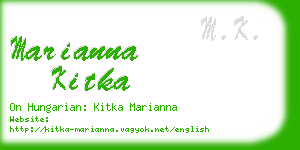 marianna kitka business card